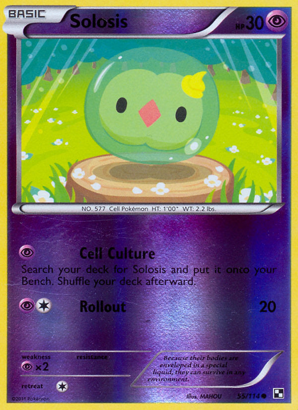 Black & White Solosis #55/114 reverse holo
